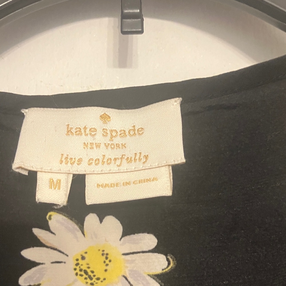 Kate spade daisy+ bee silk blend sleeveless keyhole convertible blouse womens M - Picture 2 of 9